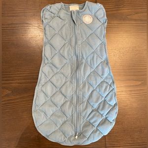 Dreamland Baby infant Weighted Sleep Swaddle - ocean blue color - Small 0-6M